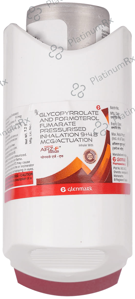 Airz F 4.8/9mcg Inhaler 120MDI