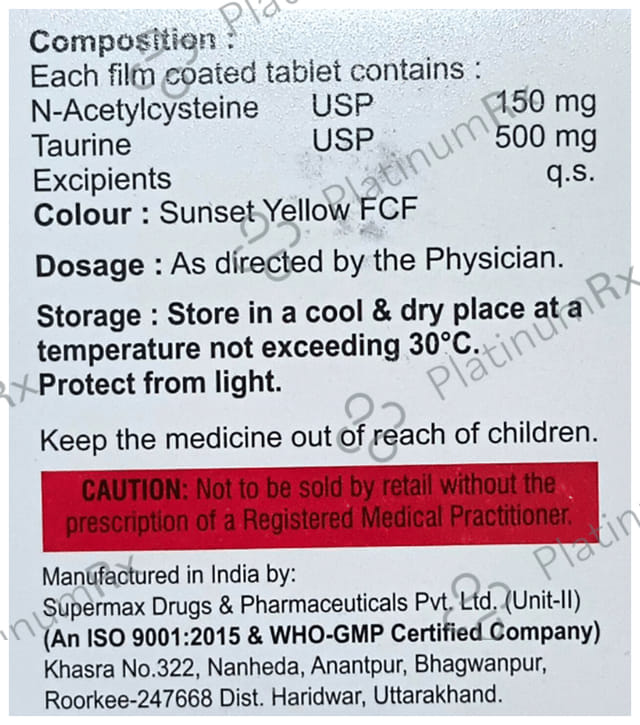 Taurvaith 150/500mg Tablet 10s