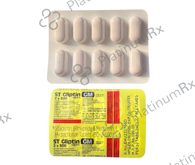 ST Gliptin GM 2/500mg Tablet 10s