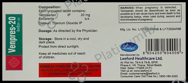 Venpres 20 Tablet