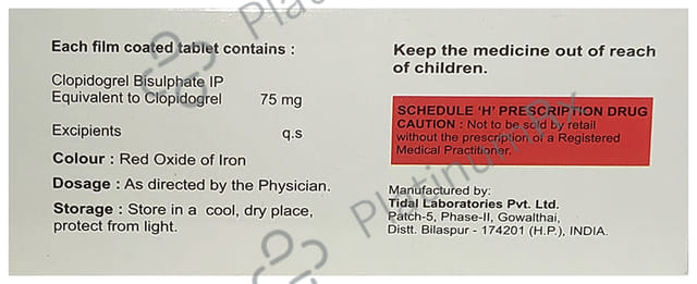 Clopiron 75 Tablet