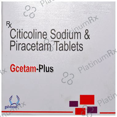 Gcetam Plus 500/800mg Tablet 10s