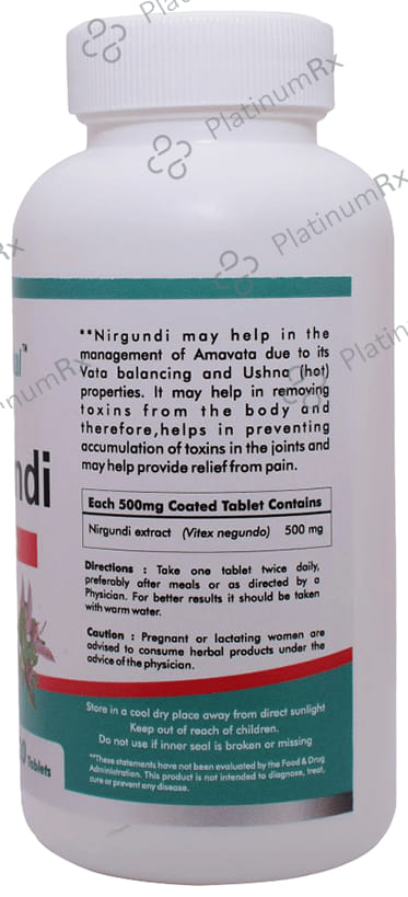 Way2Herbal Nirgundi Joint Care Tablet