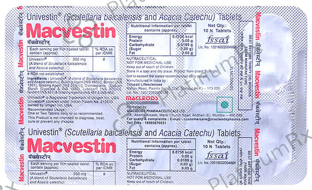 Macvestin 250mg Tablet 10s