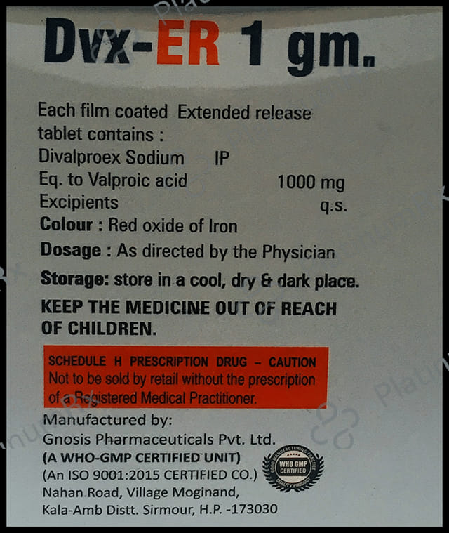 Dvx 1000mg Tablet ER