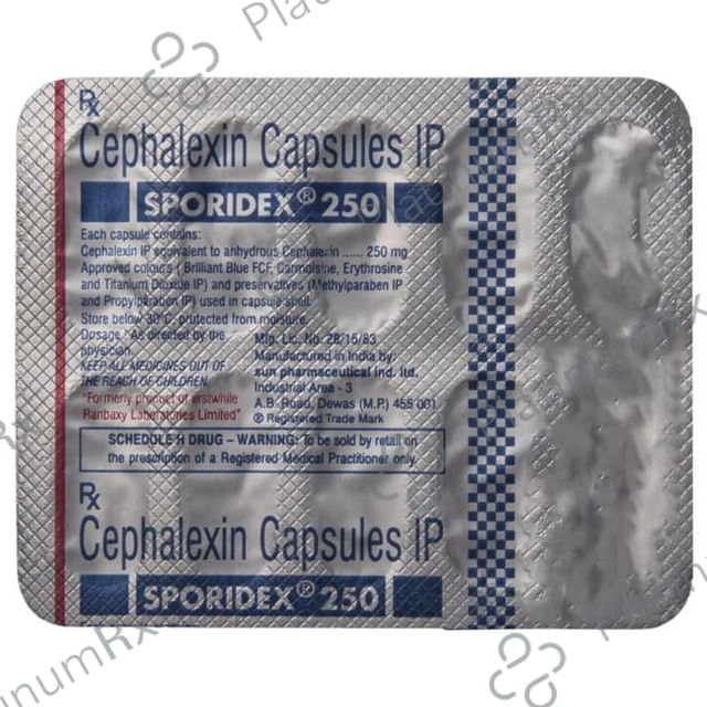 Sporidex 250mg Capsule 10s