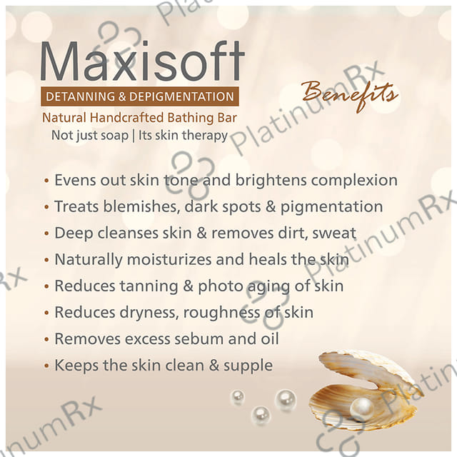 Maxisoft Detanning & Depigmentation Bathing Bar (75gm Each) 3 units
