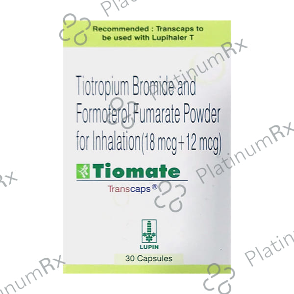 Tiomate 12/18mcg Transcaps 30s