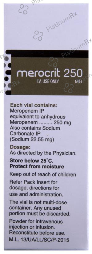 Merocrit 250mg Injection