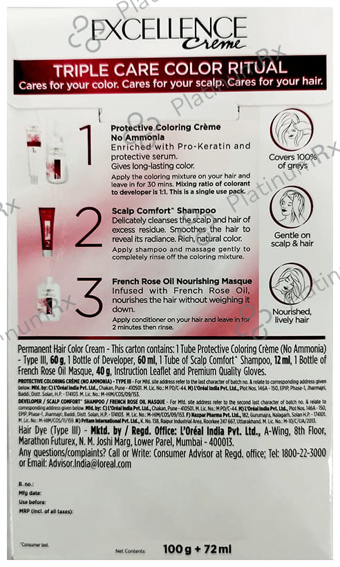 Loreal Excellence Creme Triple Care Color Black