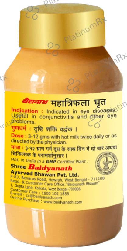 Baidyanath Mahatriphala Ghrit Useful for Eye Diseases