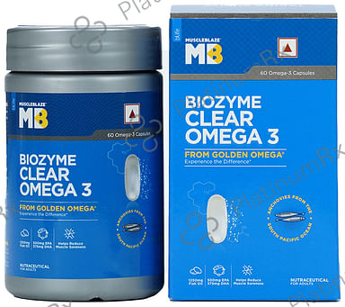 Muscleblaze Biozyme Clear Omega 3 Fish Oil 1250mg Capsule