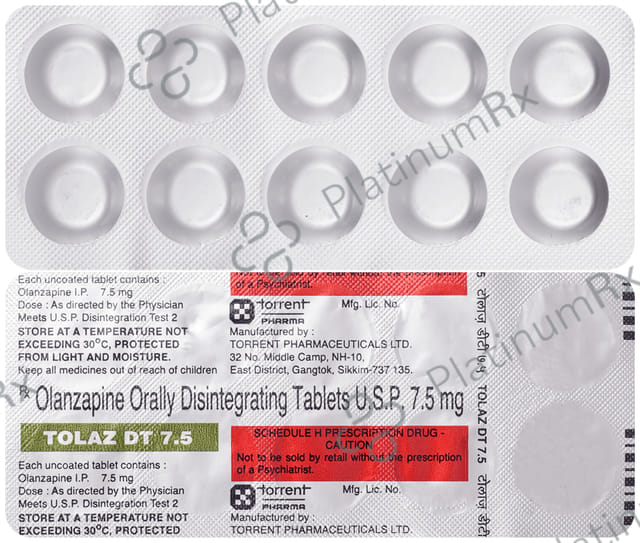 Tolaz 7.5mg Tablet DT 10s
