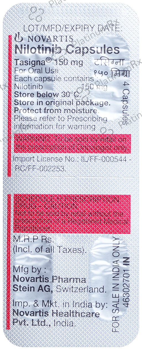 Tasigna 150mg Capsule