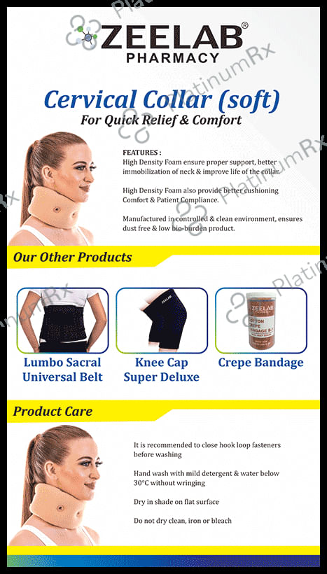 Zee Laboratories Cervical Collar Medium