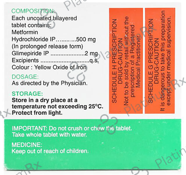 Ziglim M 2/500mg Tablet PR 15s