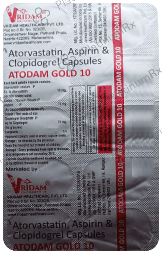 Atodam Gold 10/75/75mg Capsule 10s