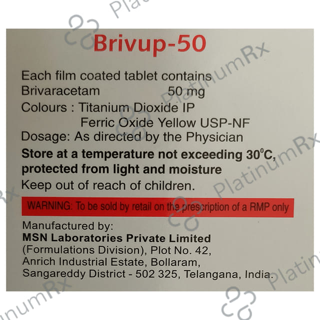 Brivup 50mg Tablet 10s