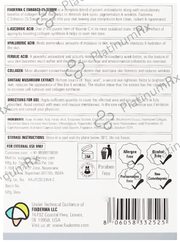Fixderma C Enhance 25 Serum 15gm
