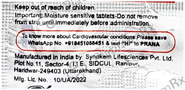 Cilaheart TC 6.25/10/40mg Tablet 10s