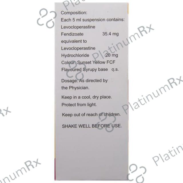 Zerotuss 20mg Oral Suspension 60ml