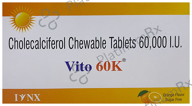 Vito 60K Chewable Tablet Orange Sugar Free