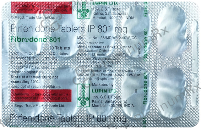 Fibrodone 801mg Tablet 10s
