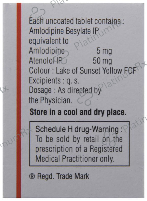 Amlopin AT 5/50mg Tablet 10s