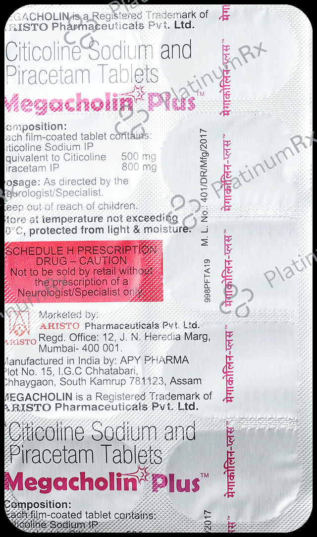 Megacholin Plus 500/800mg Tablet 10s