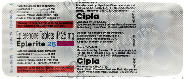 Eplerite 25mg Tablet 10s
