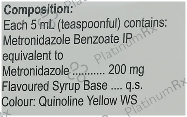 Metrogyl 200mg Oral Suspension 100ml