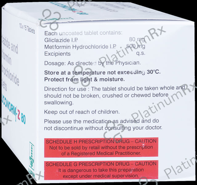 Gluconorm Z 80/500mg Tablet 15s