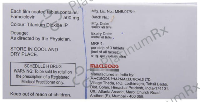 Famcimac 500mg Tablet 3s