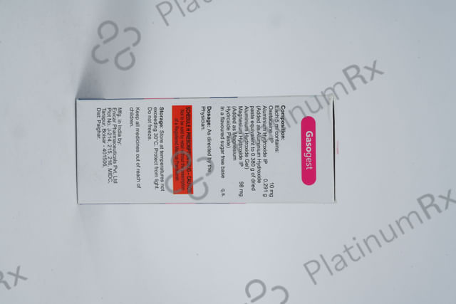 Gasogest 10/0.25/98mg Oral Suspension 200ml