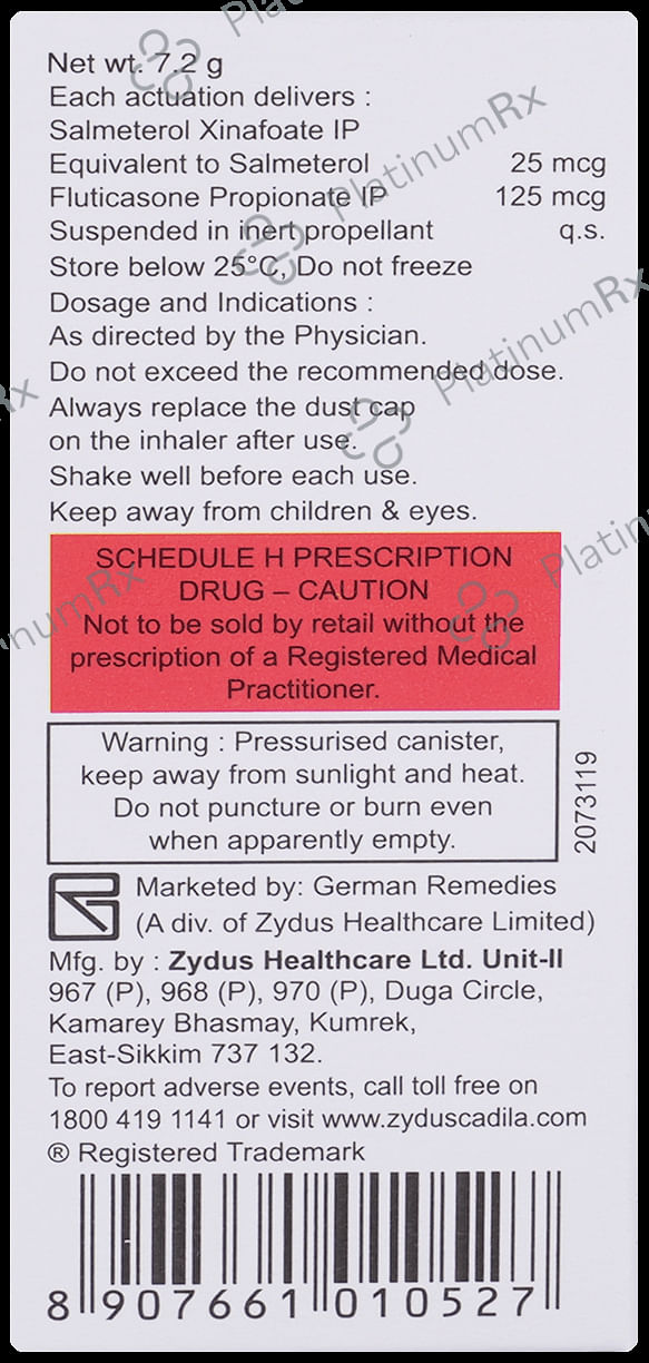 ForAir 125/25mcg CFC Free Inhaler 120MDI
