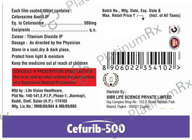 Cefurib 500mg Tablet 10s