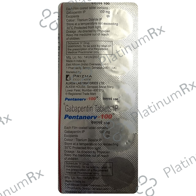 Pentanerv 100mg Tablet 10s