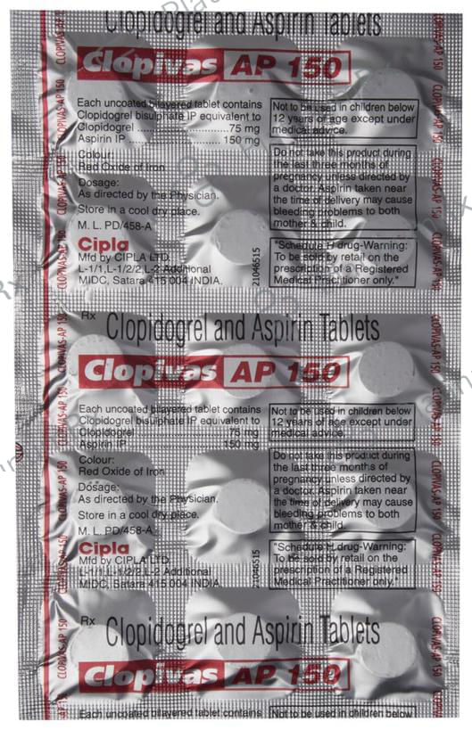 Clopivas AP 150/75mg Tablet 15s