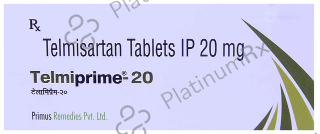Telmiprime 20mg Tablet 10s