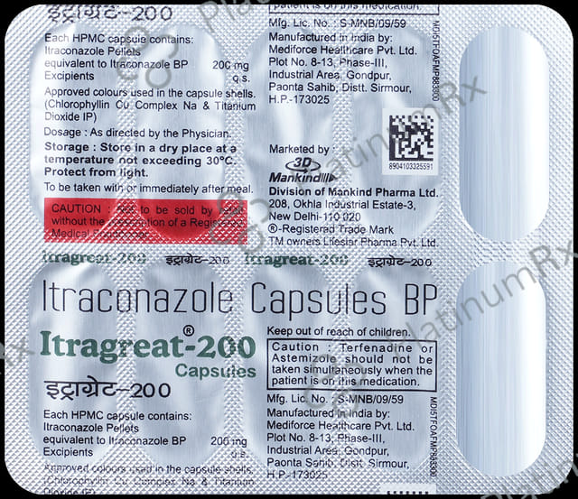 Itragreat 200mg Capsule 10s