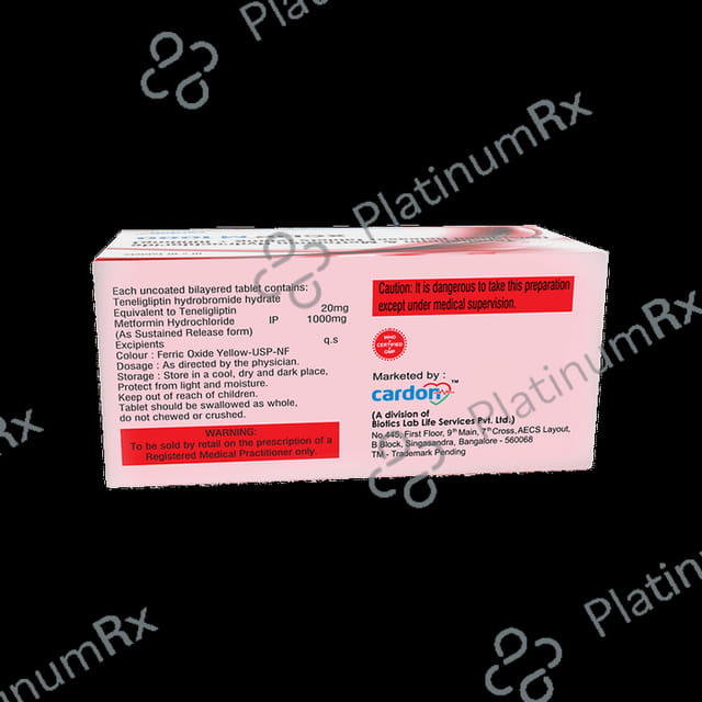 Xglip M 1000mg/20mg Tablet