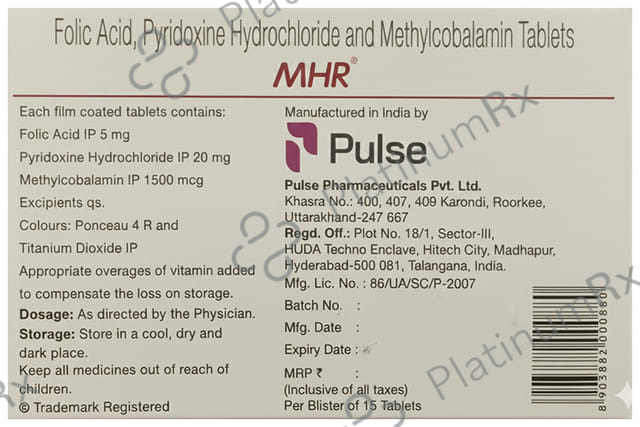 MHR 5000mcg/1500mcg/20mg Tablet 15s