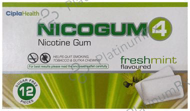Nico 4mg Chewing Gums 12's