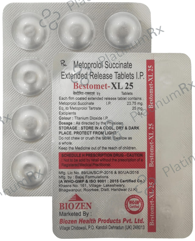 Bestomet 25mg Tablet XL 10s