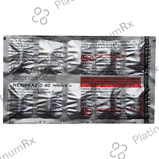 Nexipraz-D 40 Capsule SR