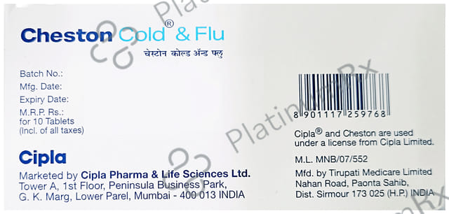 Cheston Cold and Flu Tablet