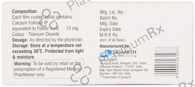 Leucorin 15mg Tablet 10s