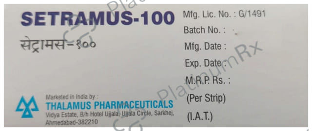 Setramus 100mg Tablet 10s