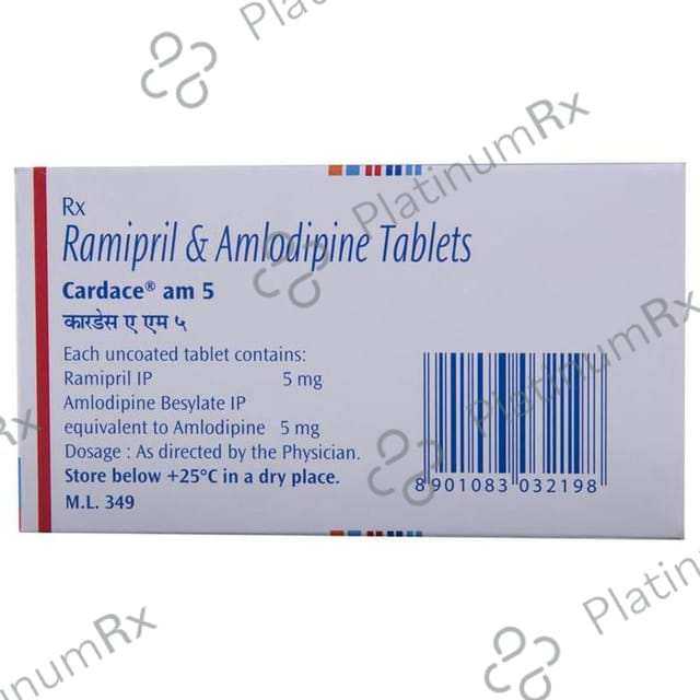 Cardace AM 5/5mg Tablet 15s