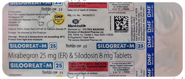 Silogreat M 25mg Tablet 10s